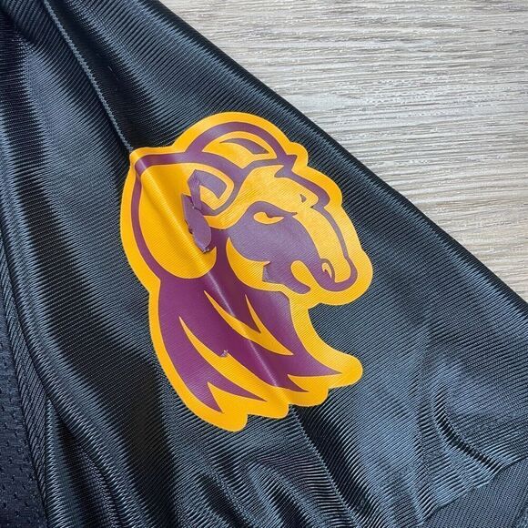 Vintage Shirt Mens Extra Large Black Huston Tillotson Rams Jersey College - Picture 4 of 11